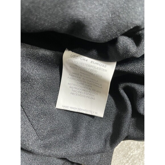 David Warren Blazer Women’s 2P New York Black Short Jacket Sleeve Collared - Picture 8 of 15